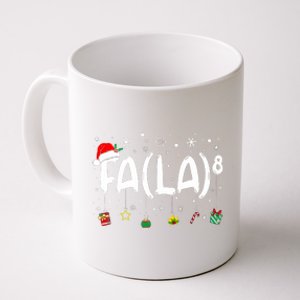 Fa (La)8 Funny Christmas Santa Fa La Math Teacher Coffee Mug