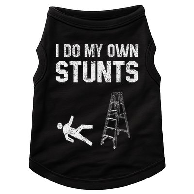 Funny Ladder Fall Gift Broken Bone Hand Get Well Soon Doggie Tank