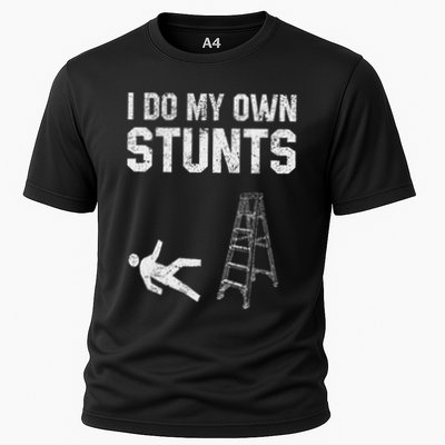 Funny Ladder Fall Gift Broken Bone Hand Get Well Soon Performance Shirt