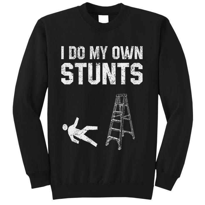 Funny Ladder Fall Gift Broken Bone Hand Get Well Soon Sweatshirt