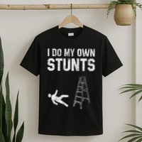 Funny Ladder Fall Gift Broken Bone Hand Get Well Soon T-Shirt