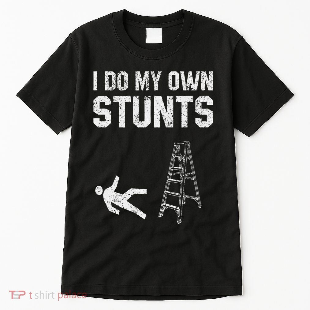 Funny Ladder Fall Gift Broken Bone Hand Get Well Soon Tall T-Shirt