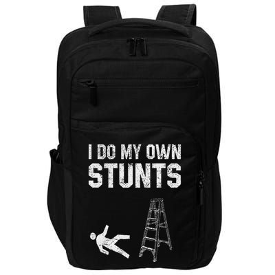Funny Ladder Fall Gift Broken Bone Hand Get Well Soon Impact Tech Backpack