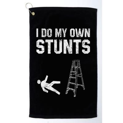 Funny Ladder Fall Gift Broken Bone Hand Get Well Soon Golf Towel