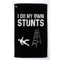 Funny Ladder Fall Gift Broken Bone Hand Get Well Soon Golf Towel