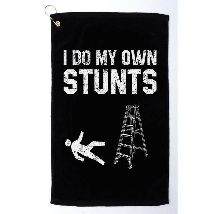 Funny Ladder Fall Gift Broken Bone Hand Get Well Soon Golf Towel