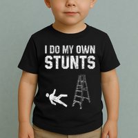 Funny Ladder Fall Gift Broken Bone Hand Get Well Soon Toddler T-Shirt