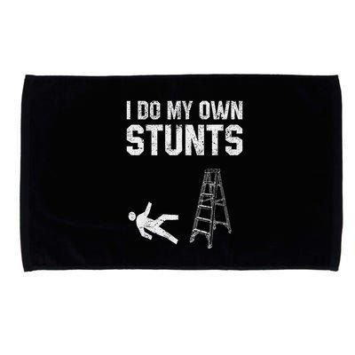 Funny Ladder Fall Gift Broken Bone Hand Get Well Soon Microfiber Hand Towel