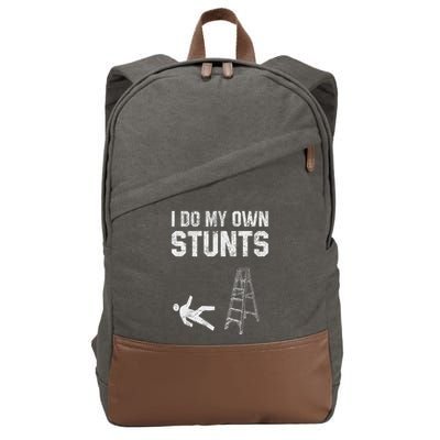 Funny Ladder Fall Gift Broken Bone Hand Get Well Soon Cotton Canvas Backpack