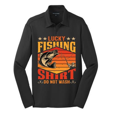 Funny Lucky Fishing Do Not Wash It Funny Fhishing Silk Touch Performance Long Sleeve Polo