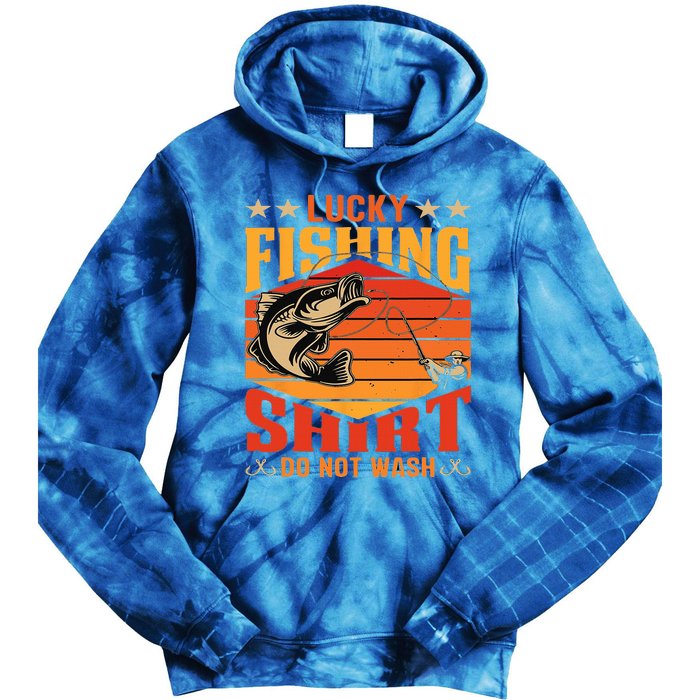 Funny Lucky Fishing Do Not Wash It Funny Fhishing Tie Dye Hoodie