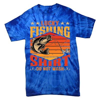 Funny Lucky Fishing Do Not Wash It Funny Fhishing Tie-Dye T-Shirt