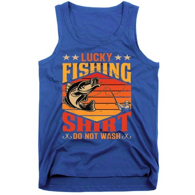 Funny Lucky Fishing Do Not Wash It Funny Fhishing Tank Top