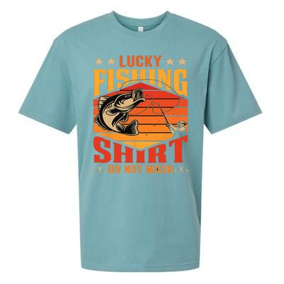 Funny Lucky Fishing Do Not Wash It Funny Fhishing Sueded Cloud Jersey T-Shirt