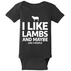 Funny Lamb Farm Livestock Farming Quote For A Farmer Baby Bodysuit