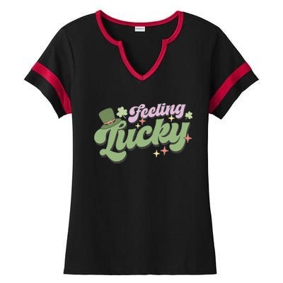 Feeling Lucky Ladies Halftime Notch Neck Tee