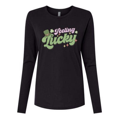 Feeling Lucky Womens Cotton Relaxed Long Sleeve T-Shirt