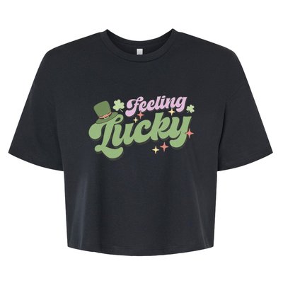 Feeling Lucky Bella+Canvas Jersey Crop Tee