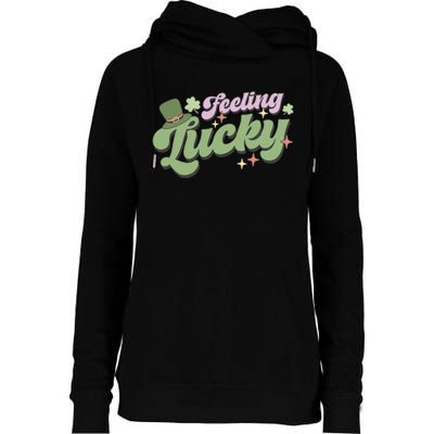 Feeling Lucky Womens Funnel Neck Pullover Hood