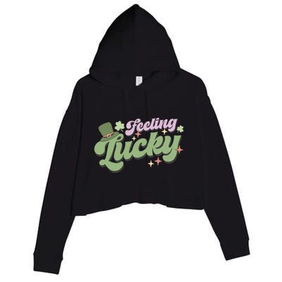 Feeling Lucky Crop Fleece Hoodie