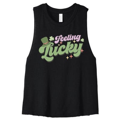 Feeling Lucky Women's Racerback Cropped Tank