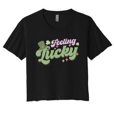 Feeling Lucky Women's Crop Top Tee