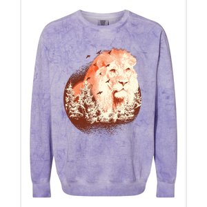 Forest Lion Colorblast Crewneck Sweatshirt