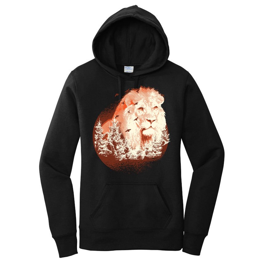 Forest Lion Women's Pullover Hoodie