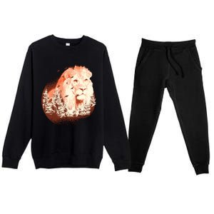 Forest Lion Premium Crewneck Sweatsuit Set