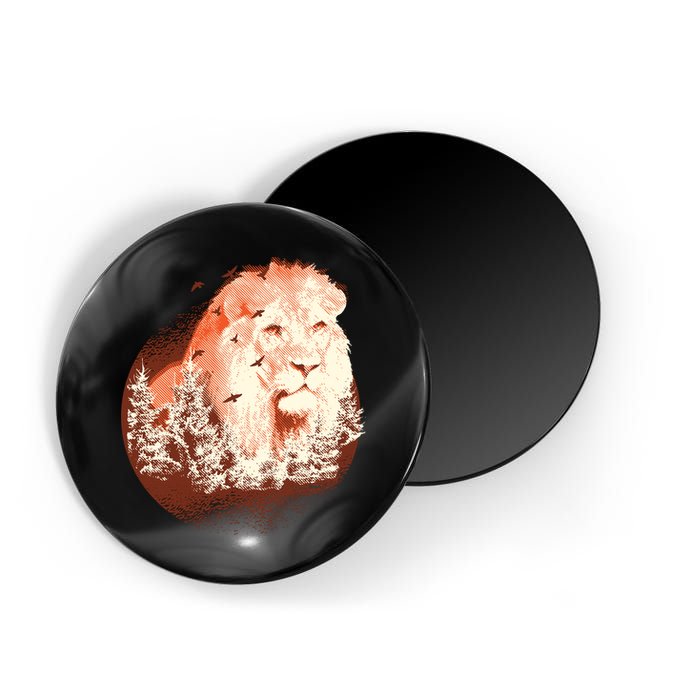 Forest Lion Magnet