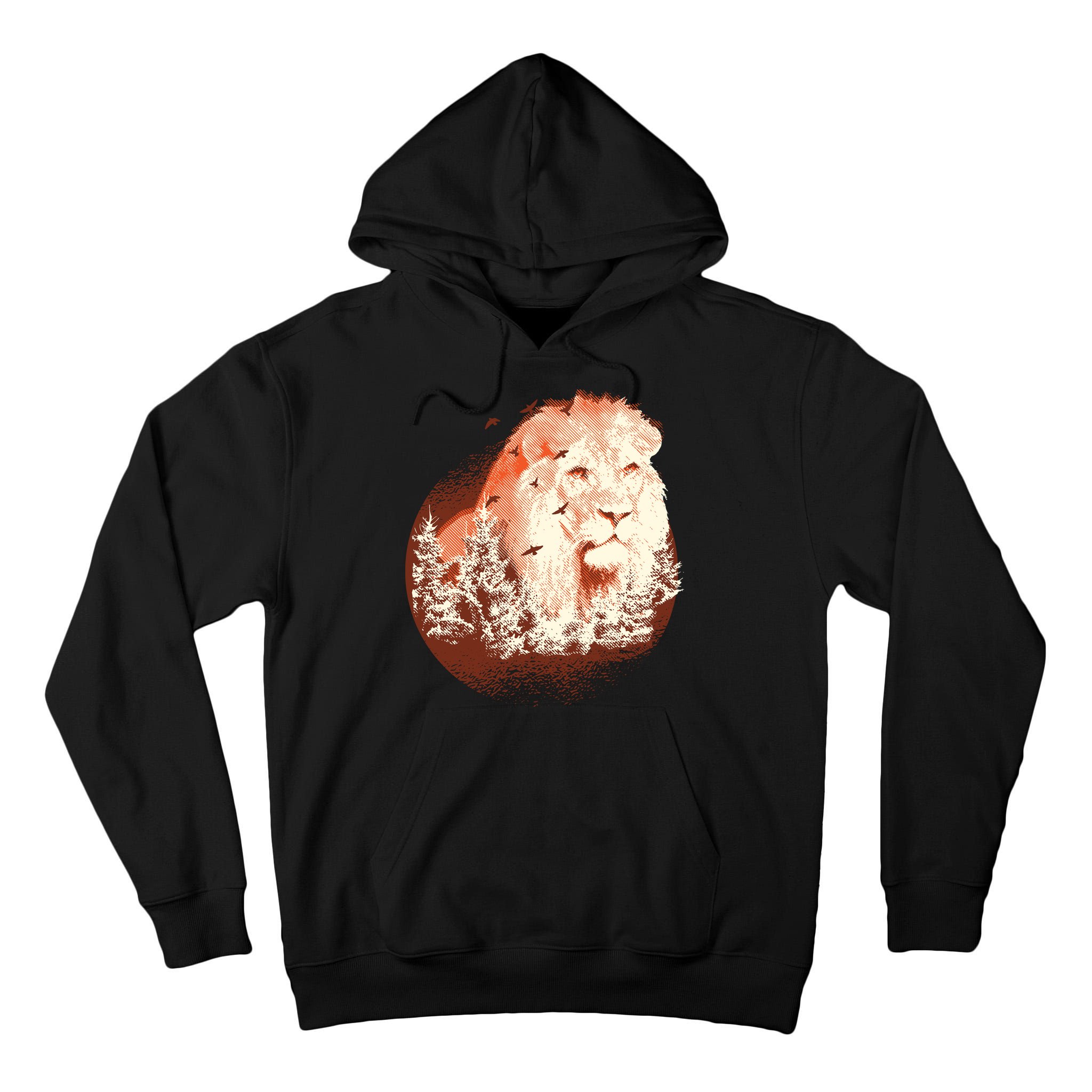 Forest Lion Tall Hoodie