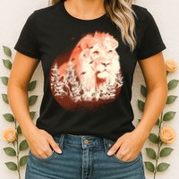 Forest Lion Womens T-Shirt