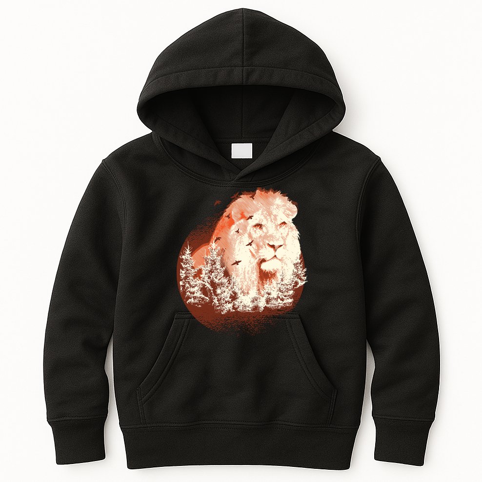 Forest Lion Kids Hoodie