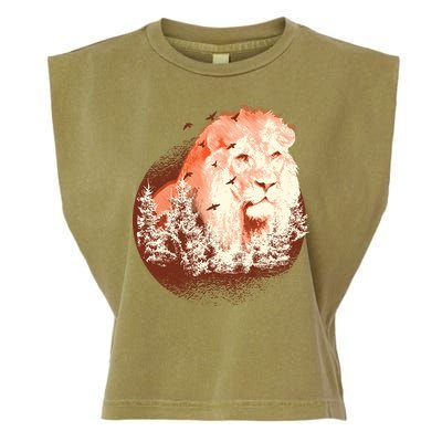 Forest Lion Garment-Dyed Women's Muscle Tee