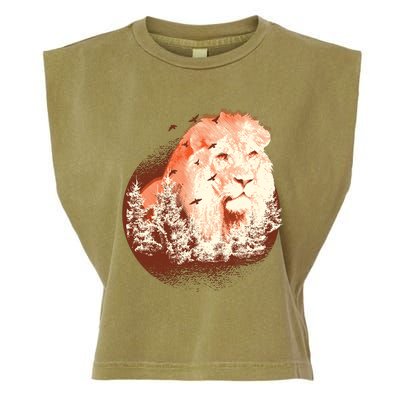 Forest Lion Garment-Dyed Women's Muscle Tee