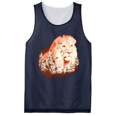 Forest Lion Mesh Reversible Basketball Jersey Tank