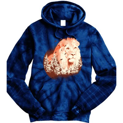 Forest Lion Tie Dye Hoodie