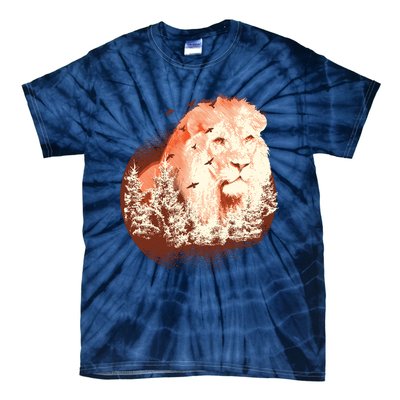 Forest Lion Tie-Dye T-Shirt