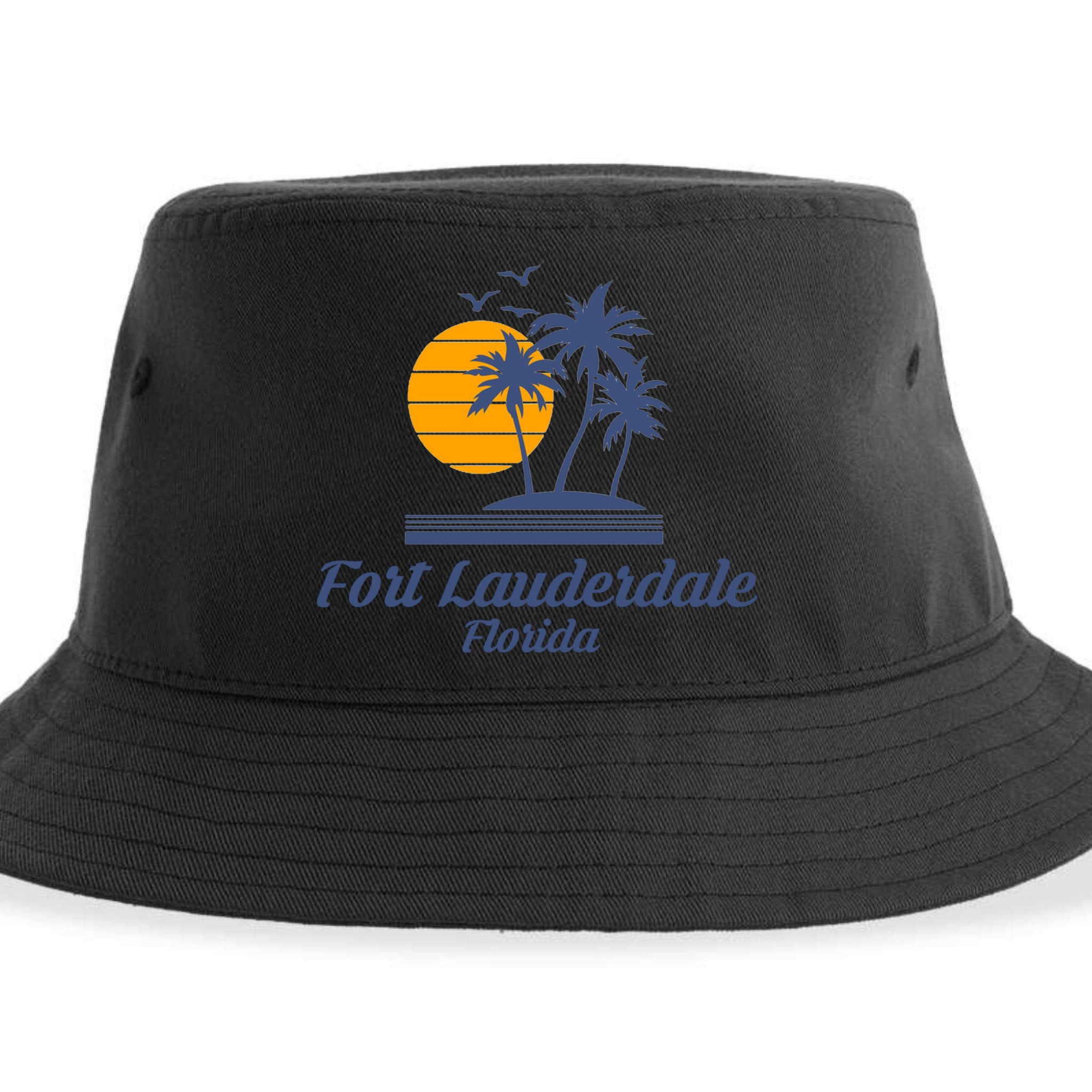 Fort Lauderdale Florida Gift Fl Beach Tourist Souvenir Usa Sustainable Bucket Hat