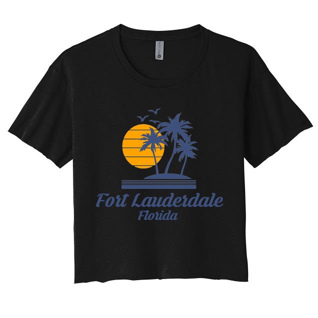 Fort Lauderdale Florida Gift Fl Beach Tourist Souvenir Usa Crop Top