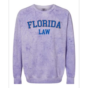 Florida Law Florida Bar Graduate Gift Lawyer College Colorblast Crewneck Sweatshirt