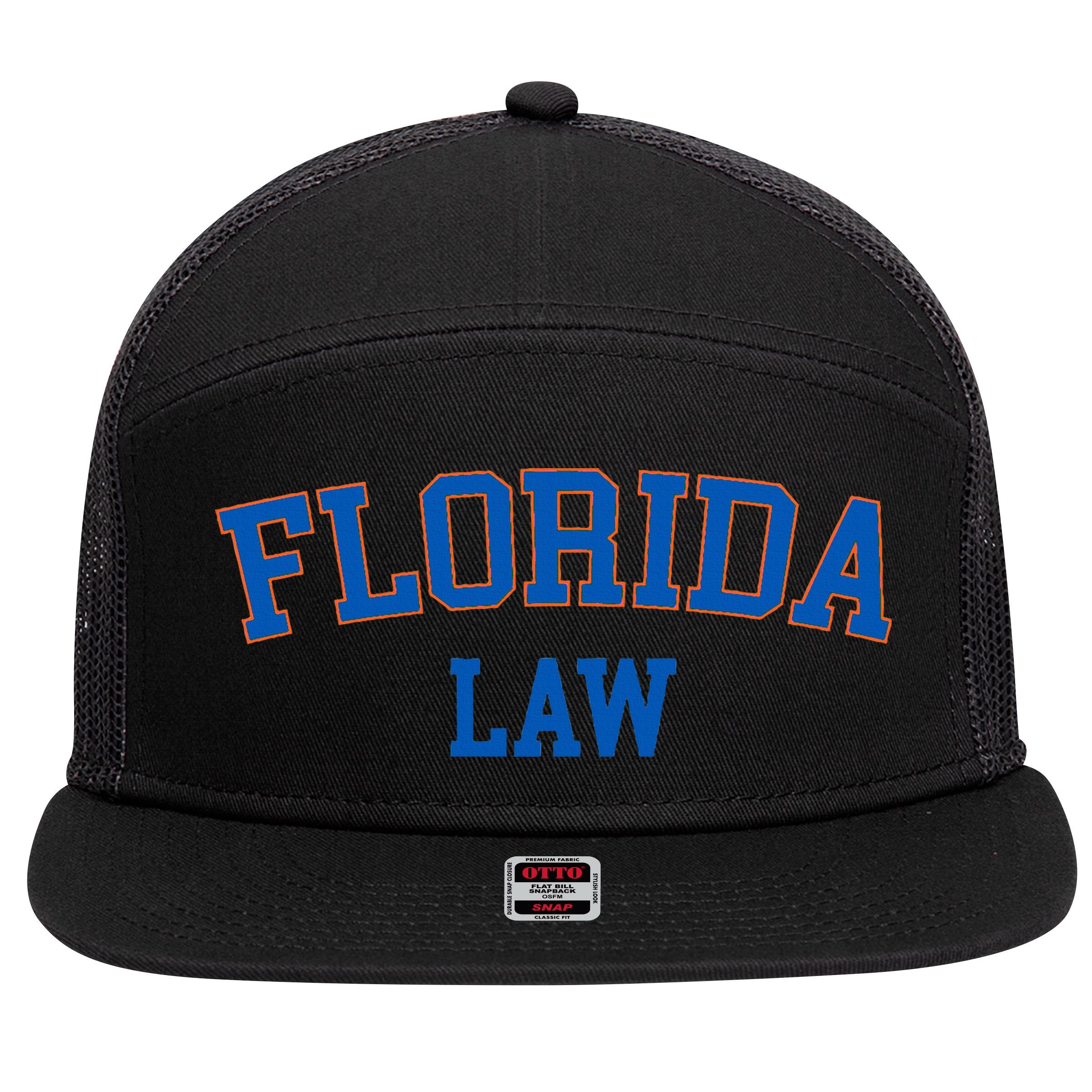 Florida Law Florida Bar Graduate Gift Lawyer College 7 Panel Mesh Trucker Snapback Hat