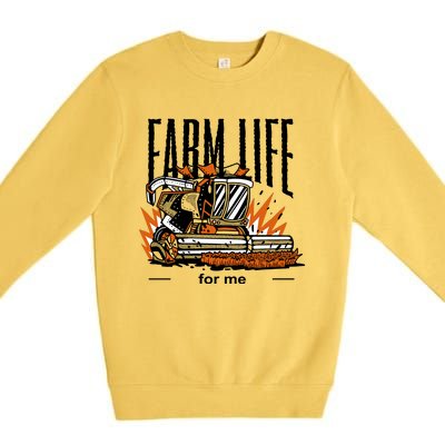 Farm Life For Me Premium Crewneck Sweatshirt