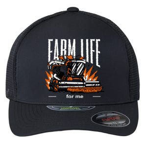 Farm Life For Me Flexfit Unipanel Trucker Cap