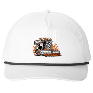 Farm Life For Me Snapback Five-Panel Rope Hat