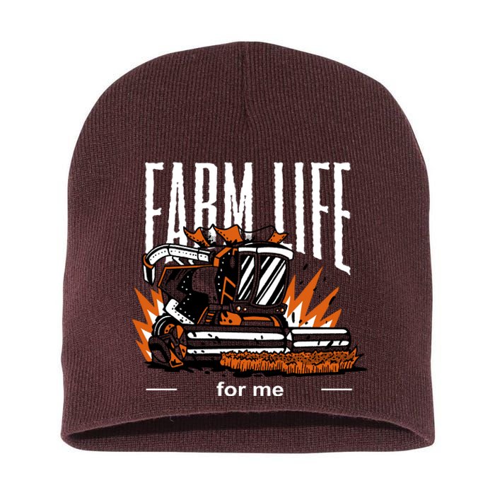 Farm Life For Me Short Acrylic Beanie