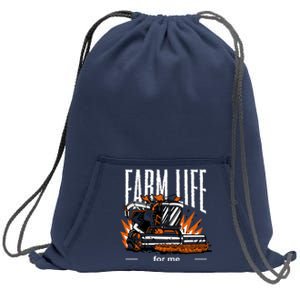 Farm Life For Me Sweatshirt Cinch Pack Bag