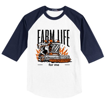 Farm Life For Me Baseball Sleeve Shirt