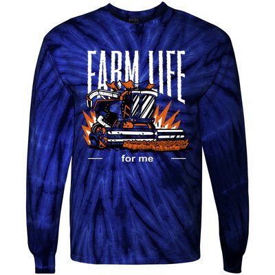 Farm Life For Me Tie-Dye Long Sleeve Shirt