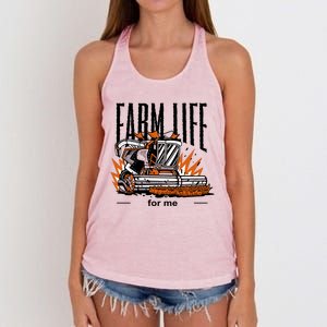 Farm Life For Me Women's Knotted Racerback Tank